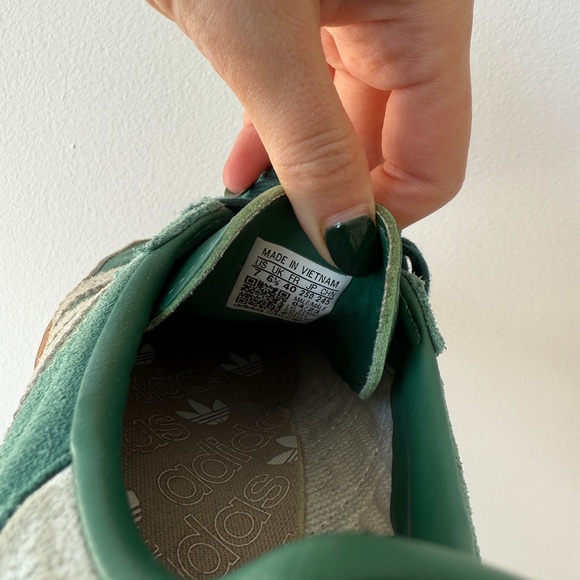 Adidas Samba Teal and Gray Sneakers - Picture 9 of 9